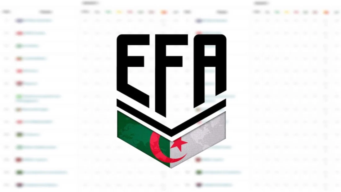 اخر مستجدات الدوري الجزائري الإلكتروني للأندية المحترفة